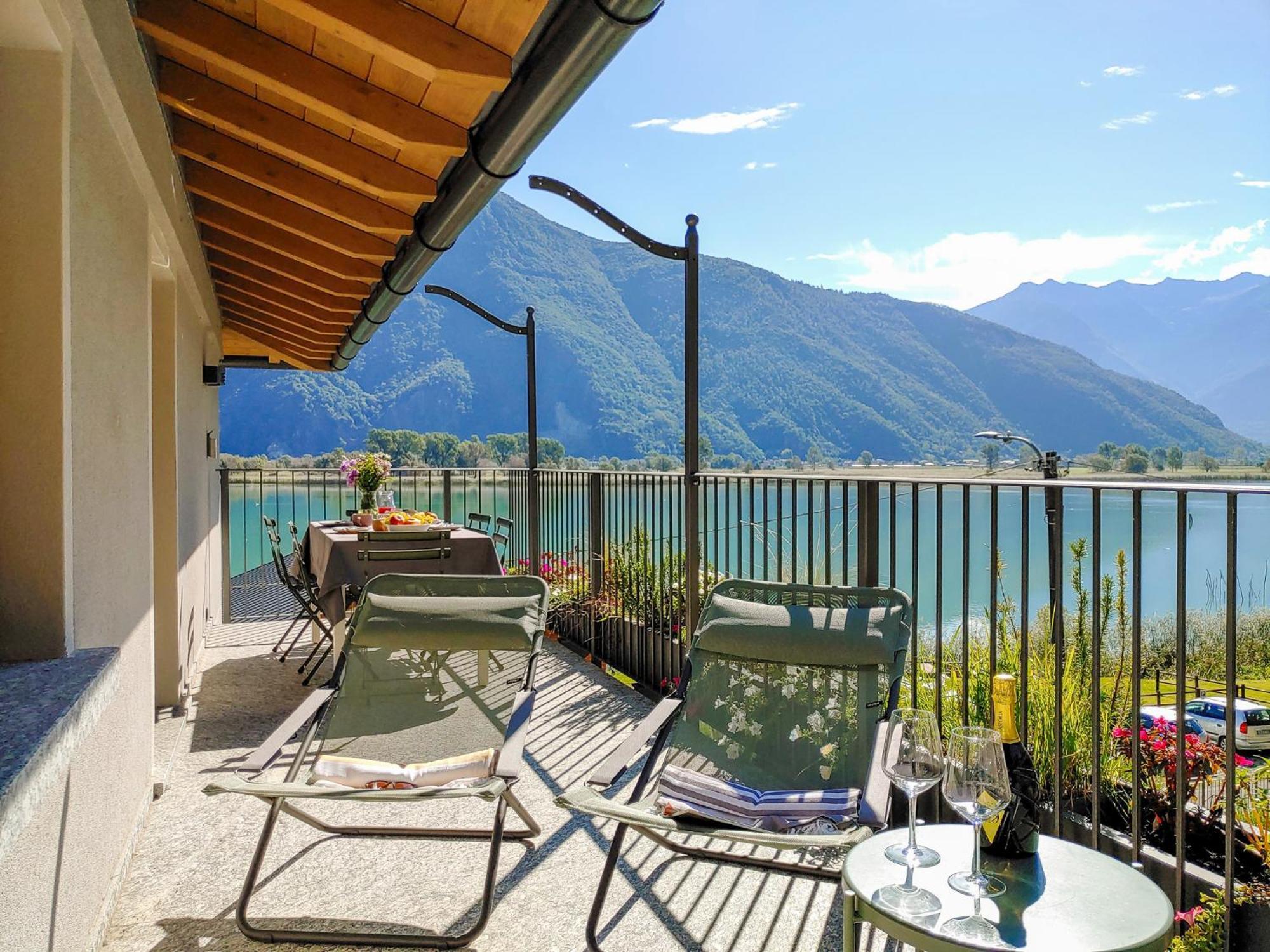 Dascio Silence Ferienwohnung Mit Panorama Balkon Esterno foto